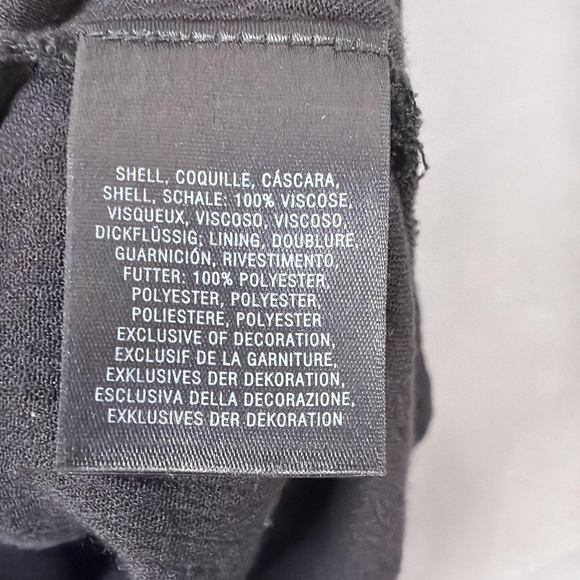 HD In Paris Anthropologie Top Womens 12 Black Embroidered Tunic Boho Crinkle - Picture 9 of 11